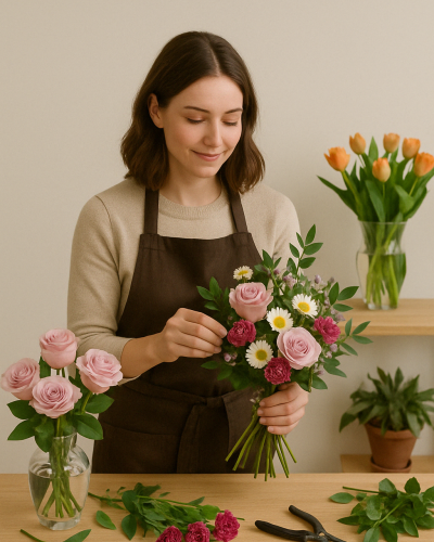 <p>When you want something truly one-of-a-kind, let expert florists create a custom arrangement that reflects your style, sentiment, and occasion. The Custom Bouquet is a personalized floral design that gives you control over color, tone, and visual impact—crafted just for you or someone special.</p>
<p>This arrangement is available in your choice of color palette, including Bold, Pastels, Earth Tones, White/White + Accents, Bright & Colorful, or Seasonal. Whether drawn to vibrant reds and oranges, soft blushes and baby blues, or the rich hues of fall, each bouquet is hand-designed using premium blooms and arranged in a classic glass vase for a clean, elegant finish.</p>
<p>Perfect for birthdays, celebrations, thank-you gifts, sympathy gestures, or "just because" moments, the Custom Bouquet allows you to tailor your floral gift to match the mood and meaning of the occasion. It’s a versatile and expressive option when you want your flowers to stand out—or speak quietly with grace.</p>
<p>Every Custom Bouquet is handcrafted by talented florists with care and attention to detail. Same-day delivery is available throughout local communities, ensuring your custom creation arrives fresh, unique, and ready to make a lasting impression.</p>
<p>Add your color preferences and a heartfelt message at checkout to personalize your order. With the Custom Bouquet, you’re not just sending flowers—you’re sending a creative expression of your love, care, and individual style.</p>